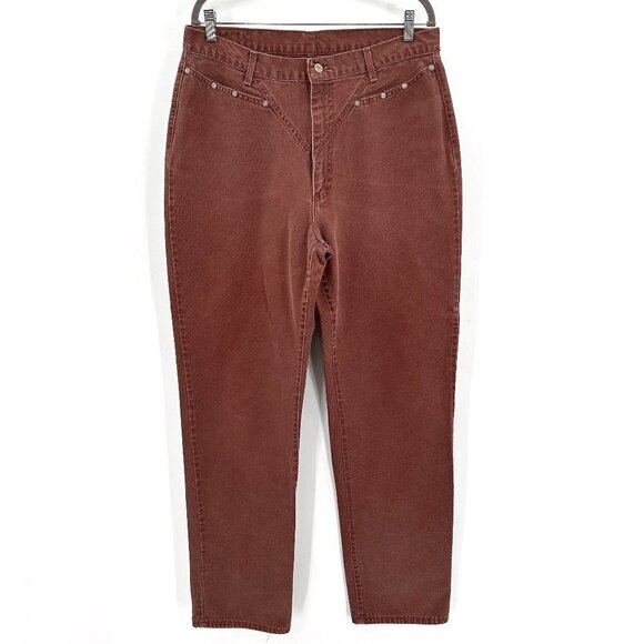 Ozark Mountain Vintage Clay Rockabilly High Waist Mom Western Studded 18 Jeans - Picture 1 of 6